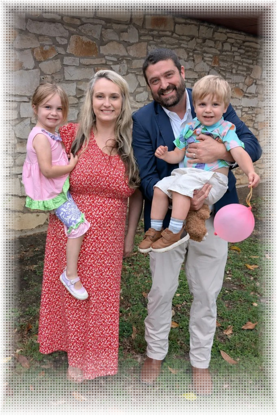 Rob Hipp with his family